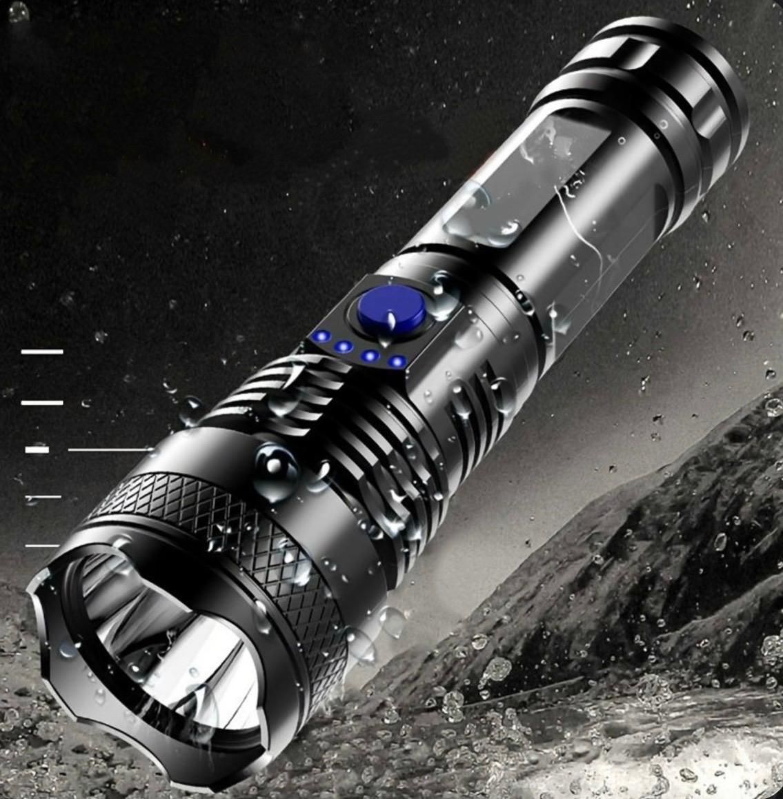 T6 Bright Flash Lights, Zoomable, 5 Modes, Powerful Handheld Long Life 12 hrs Torch Emergency Light-image-10