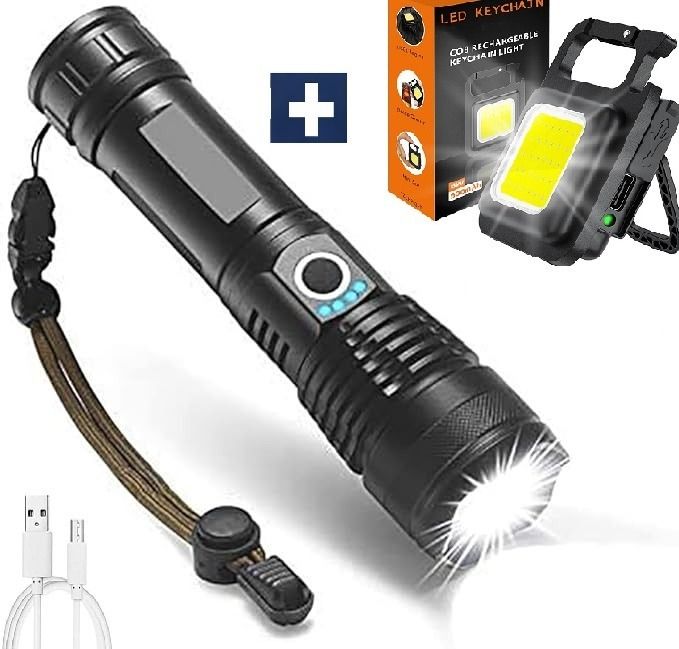 zeno volt 376+Keychain Light Rechargeable USB Tactical, Waterproof Portable Torch Light 8 hrs Torch Emergency Light-picture-19