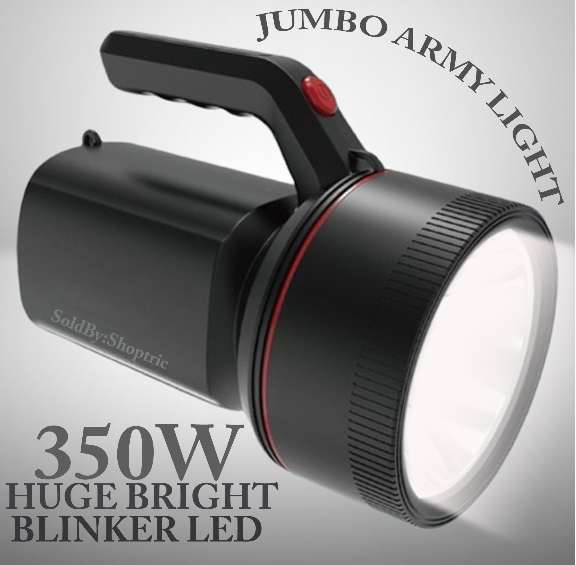 shoptric 350W brightest 4 mode LED light 4 km long range blinker laser jumbo kisan torch Torch image 1