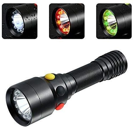 shop comfort 3 Colors Signal Railway Overhaul 3 Mode Chargeable XPG CREE LED With Magnet Tail Torch image 1