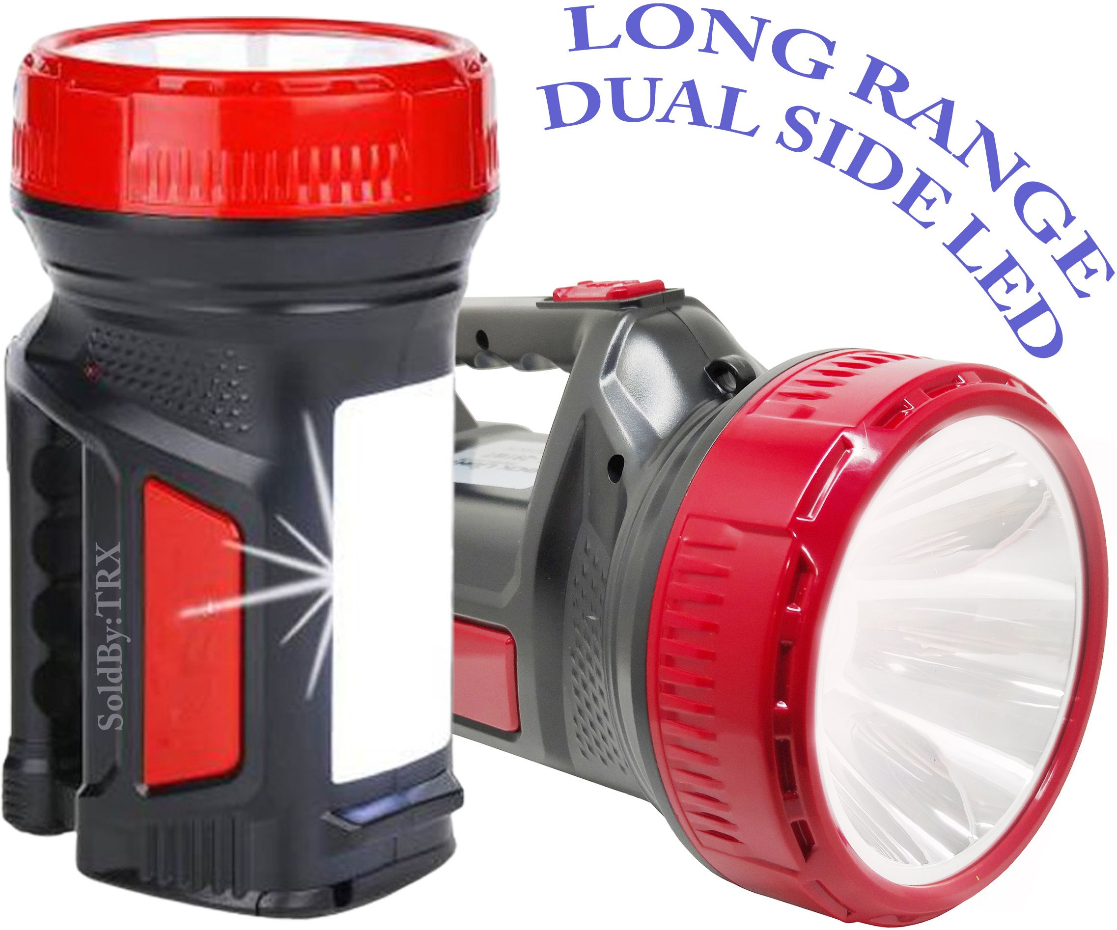 1 km long range laser dual side LED 60w rechargeable kisan bright light torch Torch-image-28