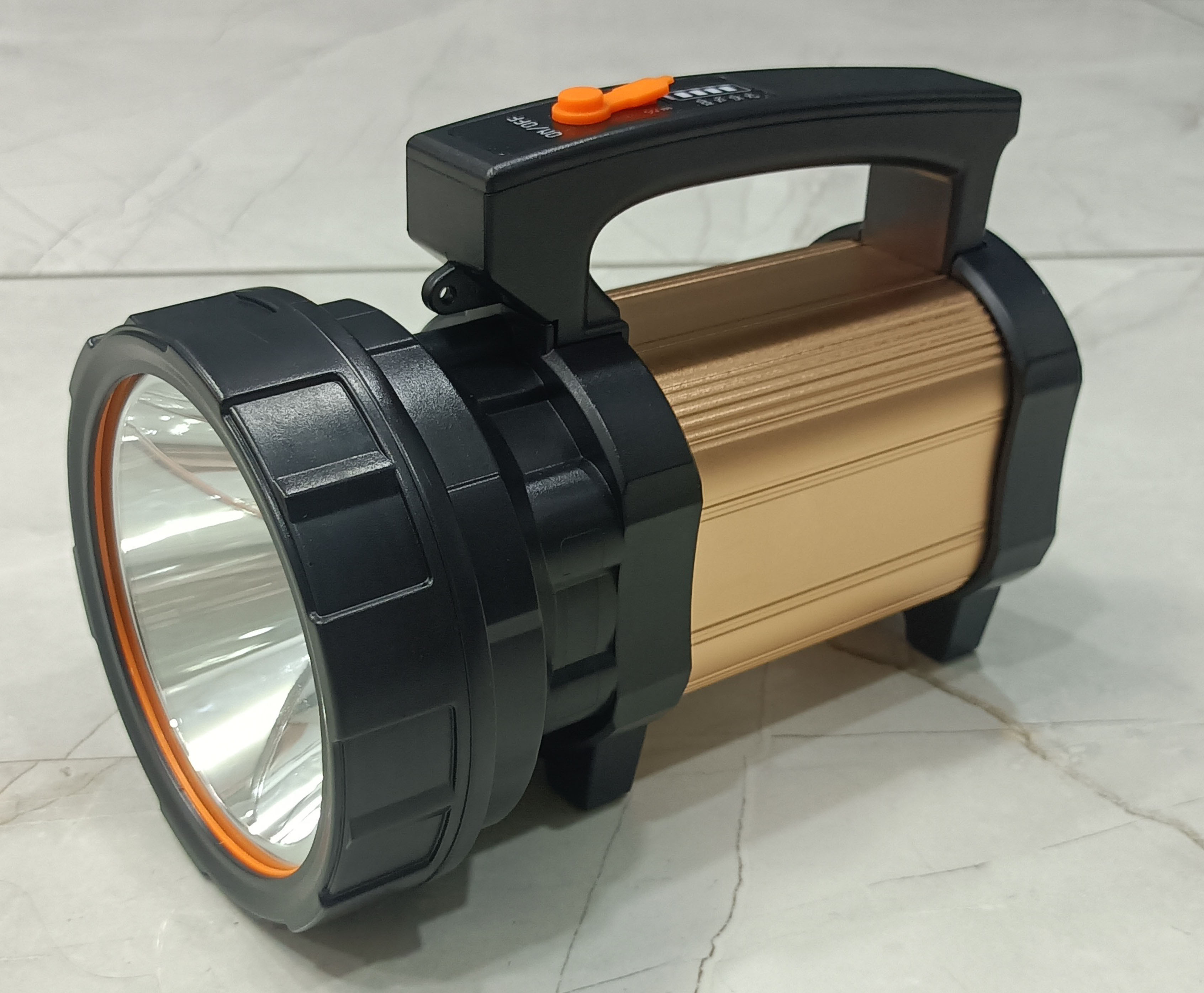 mitsales 250 W Jumbo Army Torch With 2 Km Long Range,3 Modes & 10000 Mah Battery Capacity Torch image 1