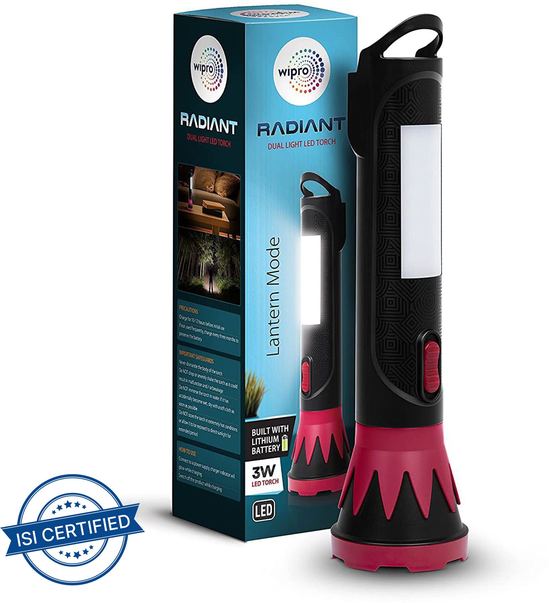 wipro 3W Radiant Dual Light LED Torch-picture-27