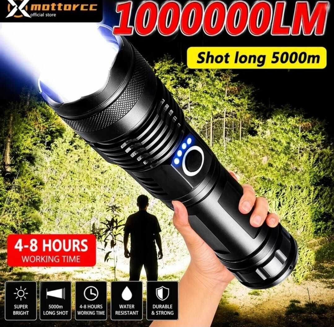 wifton Rechargeable LED Flashlight High Lumens 5 Modes, medium WB Torch-picture-12