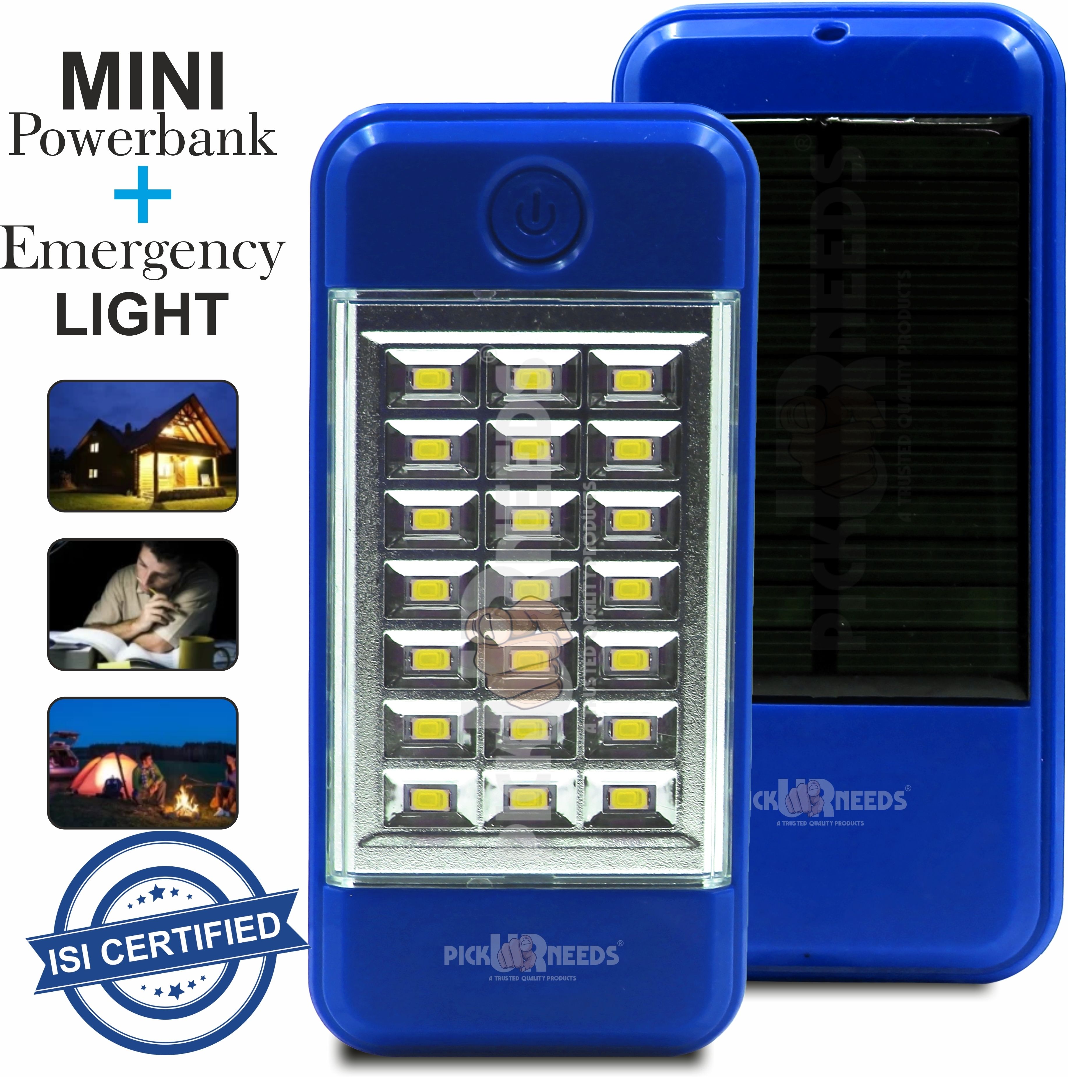 Rechargeable Mini Emergency Light Dual Mode Solar + USB Charge 21 Big SMD LED Torch-image-39