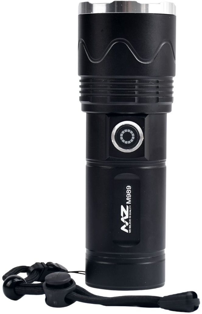 mz M989- ZOOMABLE METAL TORCH-3 Modes Flashlight, Super Bright 120W Light Torch-picture-16