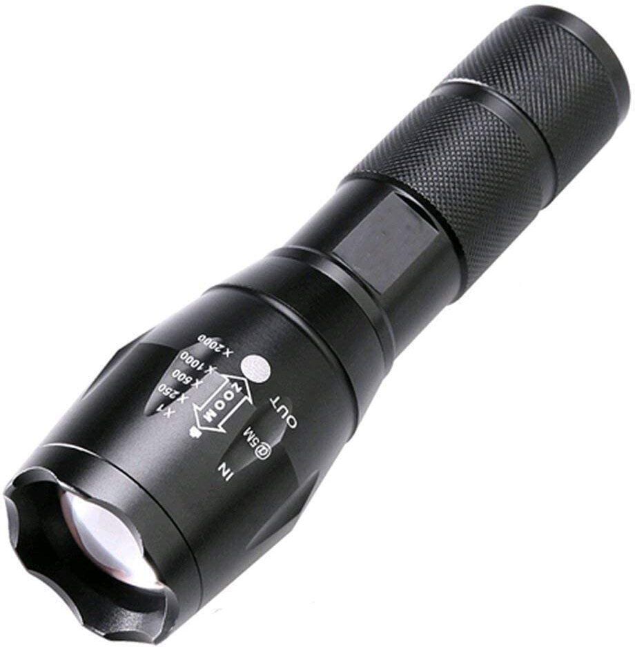 hometic Metal LED Torch Flashlight XML T6 Water Resistance Torch-picture-10