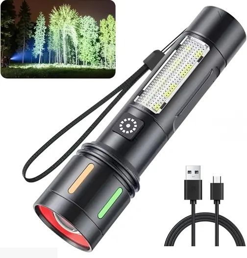 hymasa 618 (ZOOMABLE METAL) 5 Modes Flashlight, Super Bright Cree T6 LED Light Torch-picture-11