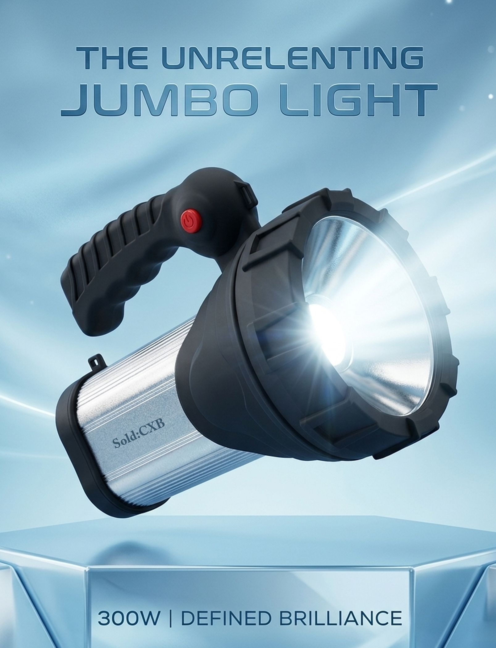 300W Ultimate Brightness 3 KM Long Range LED Multi Mode Jumbo Metal Body Torch 24 hrs Torch Emergency Light-image-39