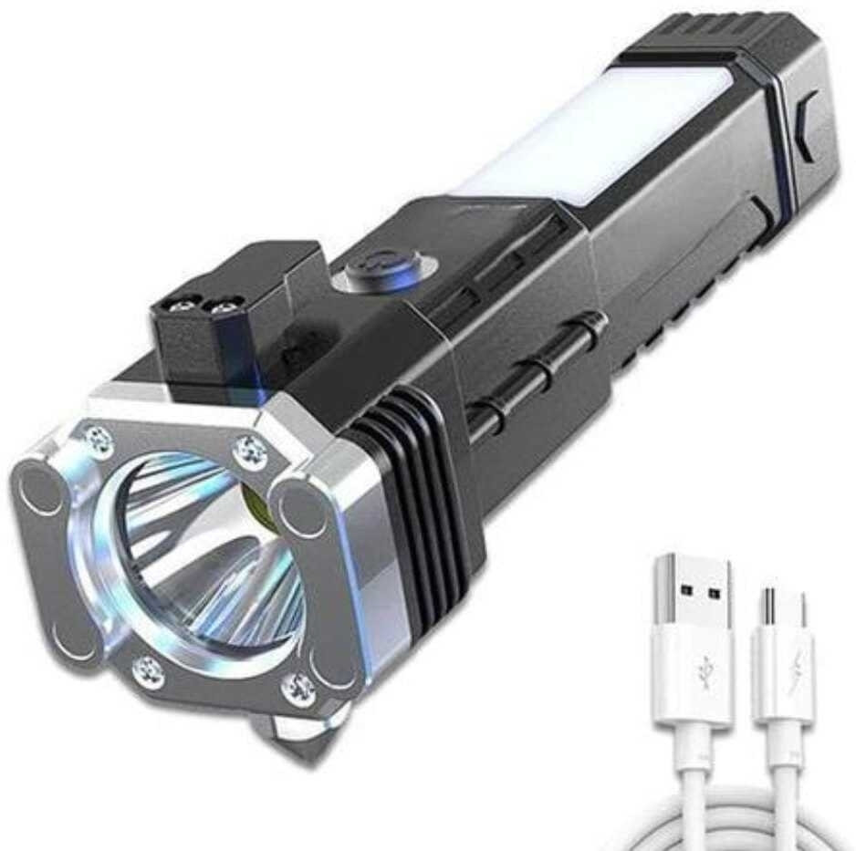 seboncare H@mmer Light with Multiple Function, Side Light, Rechargeable - SHU - 3 Torch image 1