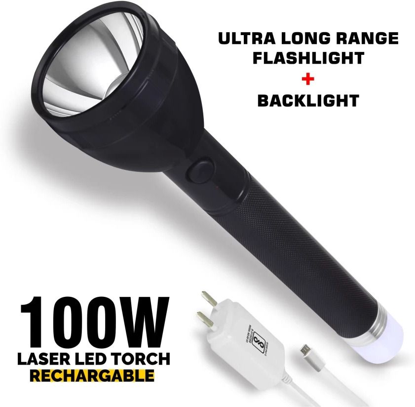 firstlike Two In One Litium Battery Long Range Led torch with Back Light Emergency Light Torch-picture-15