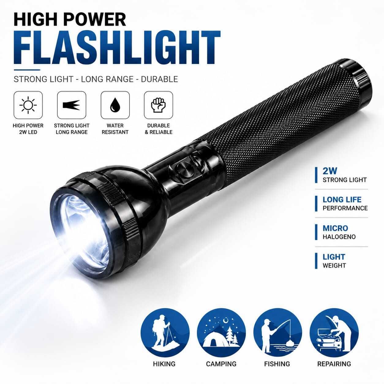 qtx 8990 High Power LED Flashlight Torch-picture-10