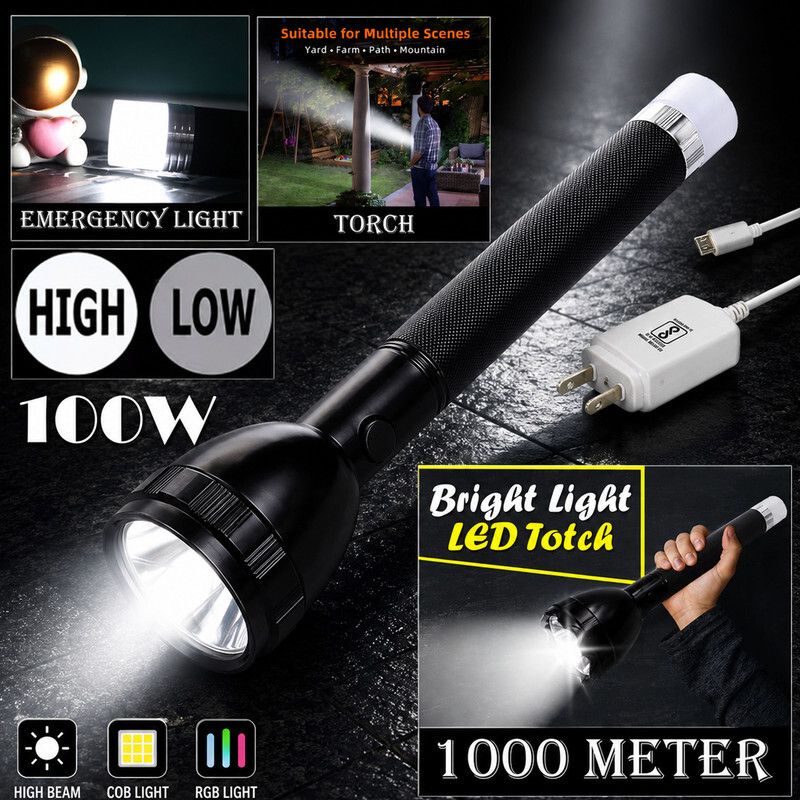 High Output LED Beam Provides Long Distance Coverage With Strong Brightness 8 hrs Torch Emergency Light-image-37