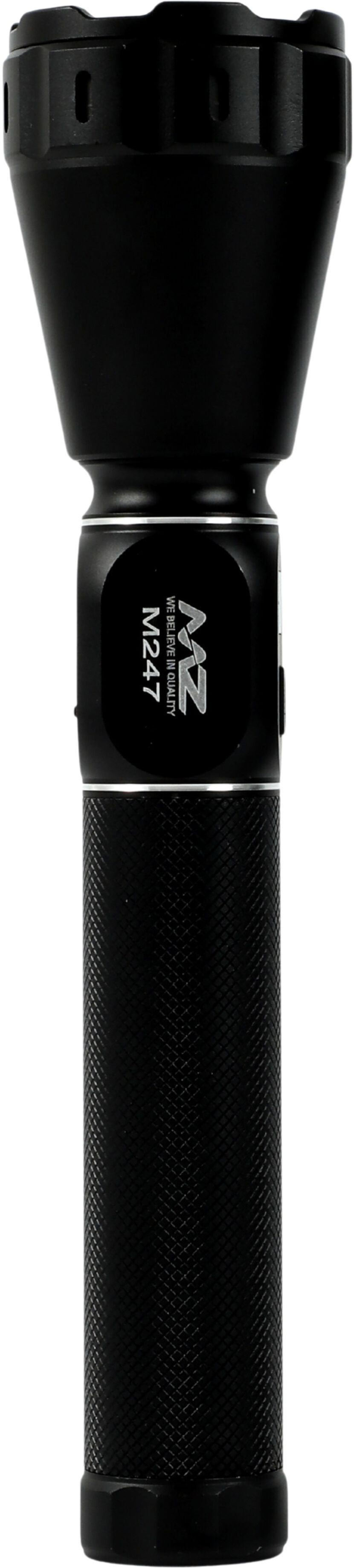 mz M247 (RECHARGEABLE LED METAL TORCH) Zoomable 300W with 6000mAh Battery Torch-picture-5