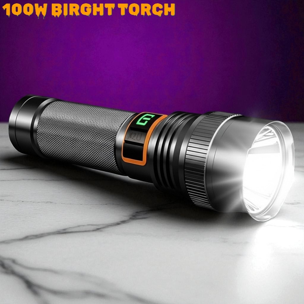 ziddjeet X188 LED Torch Light with USB Charging and High Lumen Bright Output Torch image 1