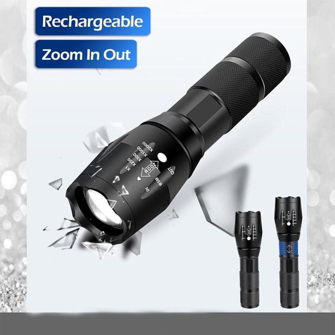 power style Small Metal Durable Outdoor Flashlight The Ultimate Outdoor Lighting Solution Torch-picture-28