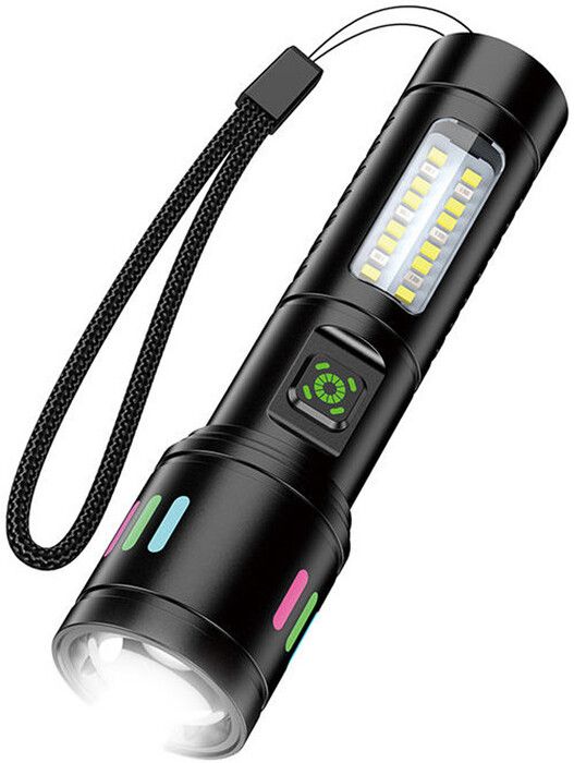 Tri Color Red Yellow White Laser Led Torch Zoom Tactical-Railway Traffic Signal Torch-image-26