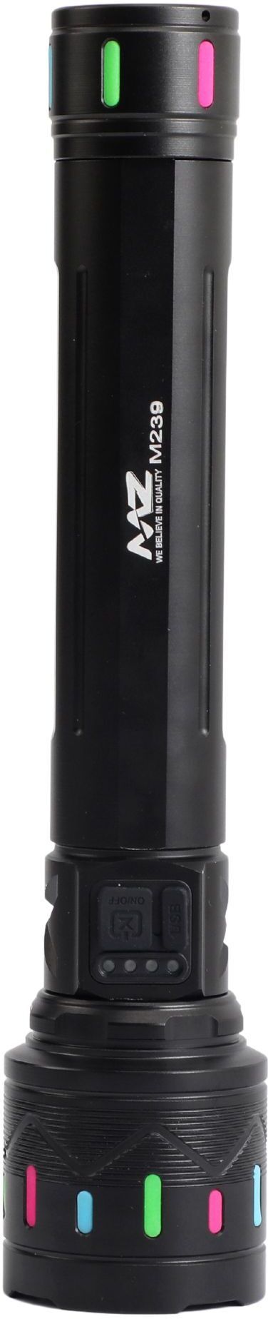 mz M239 (RECHARGEABLE LED METAL TORCH) Zoomable 200W with 3000mAh Battery Torch-picture-22