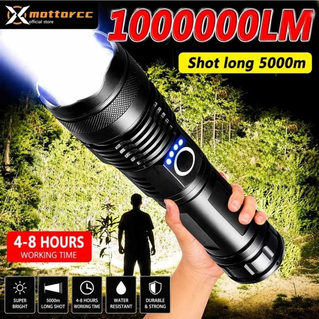wifton Rechargeable LED Flashlight High Lumens 5 Modes, medium Torch-picture-14