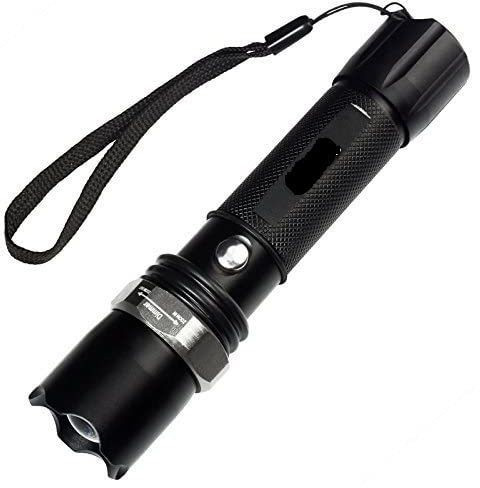 birudmart Zoomable 3 Mode Rechargeable Emergency LED Pocket Torch Laser Power Flashlight Torch image 1