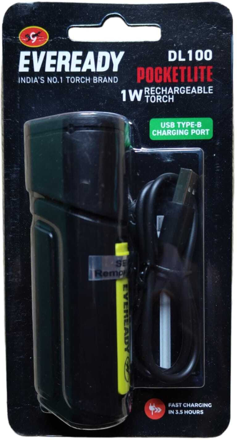 eveready DL 100 POCKETLITE 1W rechargeable torch Torch image 1