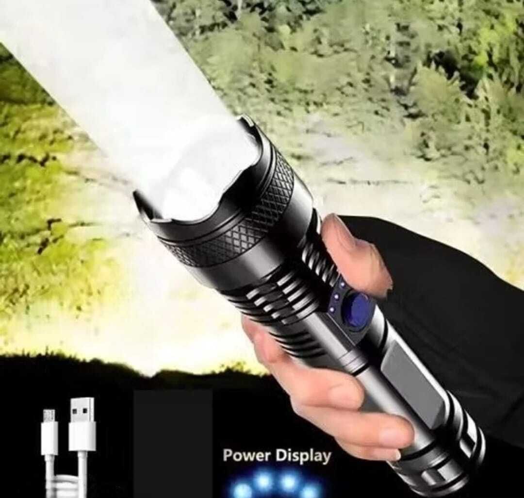 mz Zoomable Metal5 Modes Flashlight, Super Bright 50w Light TorchM. Torch-picture-17