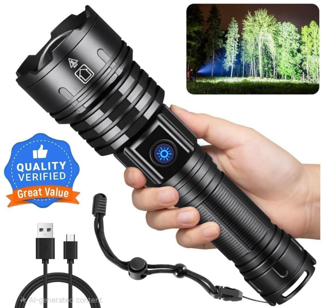 376 Torch (Multicolor, Black, Gold, Gold, 18 cm, Rechargeab...more Torch Torch