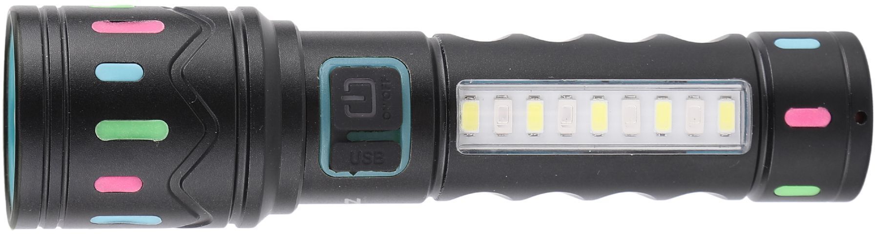 mz M036C ZOOMABLE LED METAL TORCH 5 Modes Flashlight, Super Bright 80W LED Light Torch-picture-14