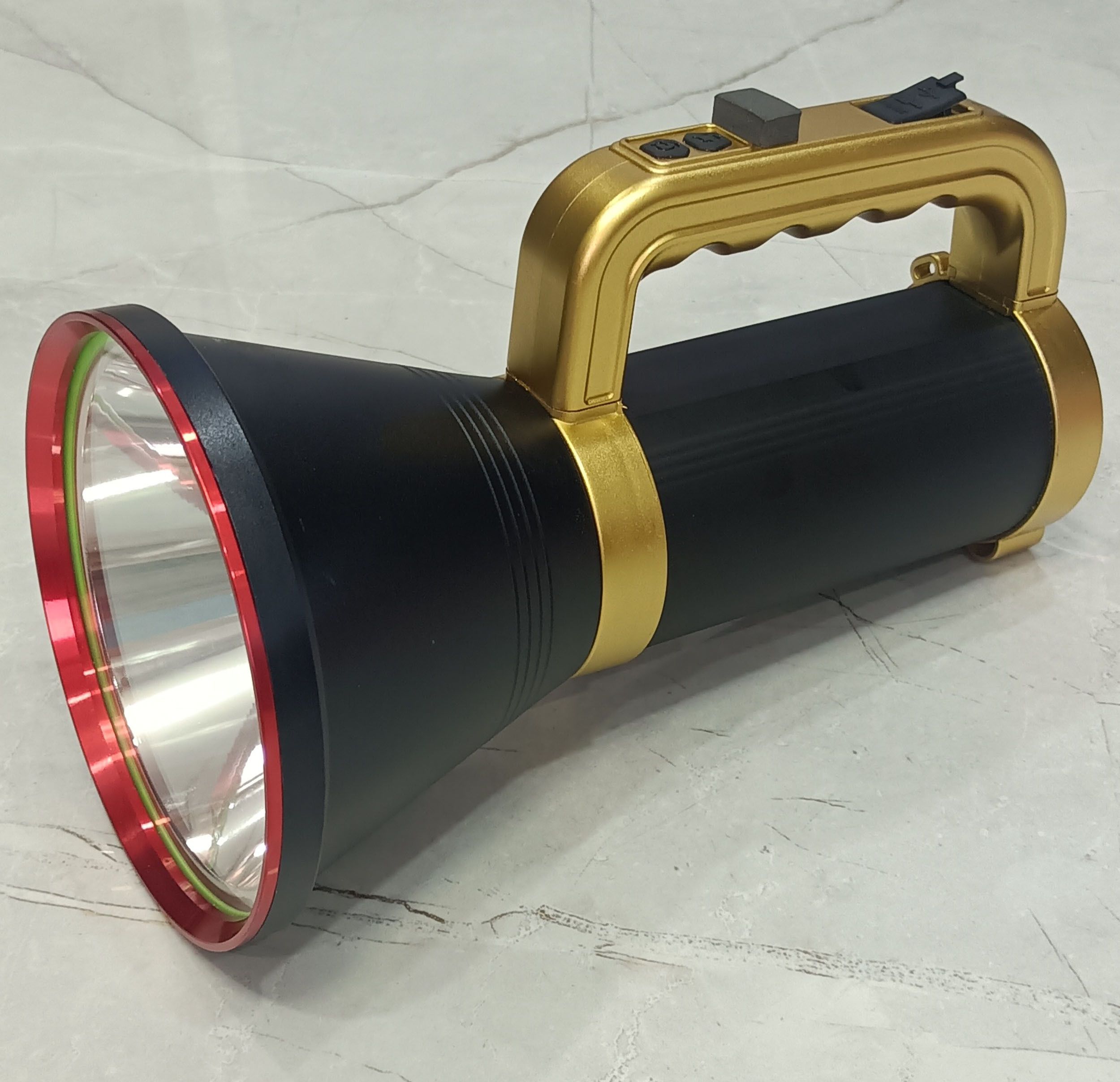 1000 W Jumbo Army Torch With 3 Km Long Range,3 modes Jumbo Heavy Body Torch 24 hrs Torch Emergency Light-image-8