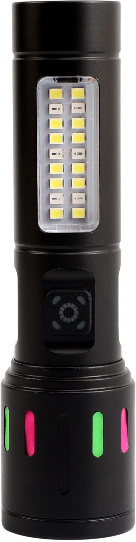 mz M033 (RECHARGEABLE LED METAL TORCH) Zoomable 80W, 6 Modes, 1200mAh Battery Torch-picture-23