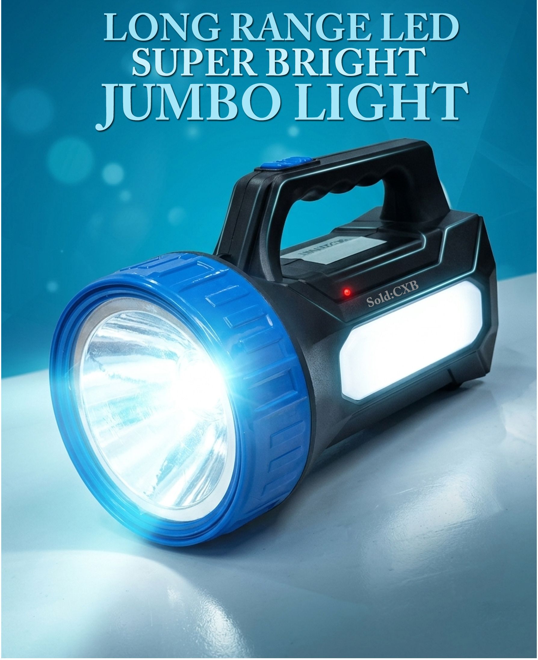 75 Watt Dual Side Super Bright Light Charging Torch 2 Km Long Range Laser LED 12 hrs Torch Emergency Light-image-12
