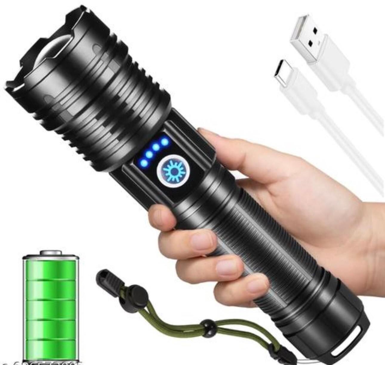 hymasa Bright Flashlights High Lumens, Rechargeable Flashlights, 5 Mode LED Torch-picture-18