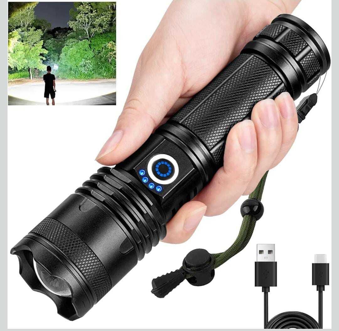 oximus 5modes Metal Rechargeable USB Tactical, Waterproof Portable Light super bright Torch-picture-19