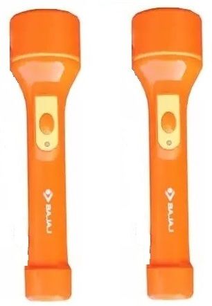 2W RAFTAAR JUMBO LED TORCH ORANGE PACK OF-02 Torch-image-1