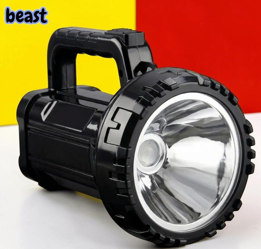 X390 Long Range Rechargeable LED Flashlight Torch Camping Home Emergency Use Torch-image-23