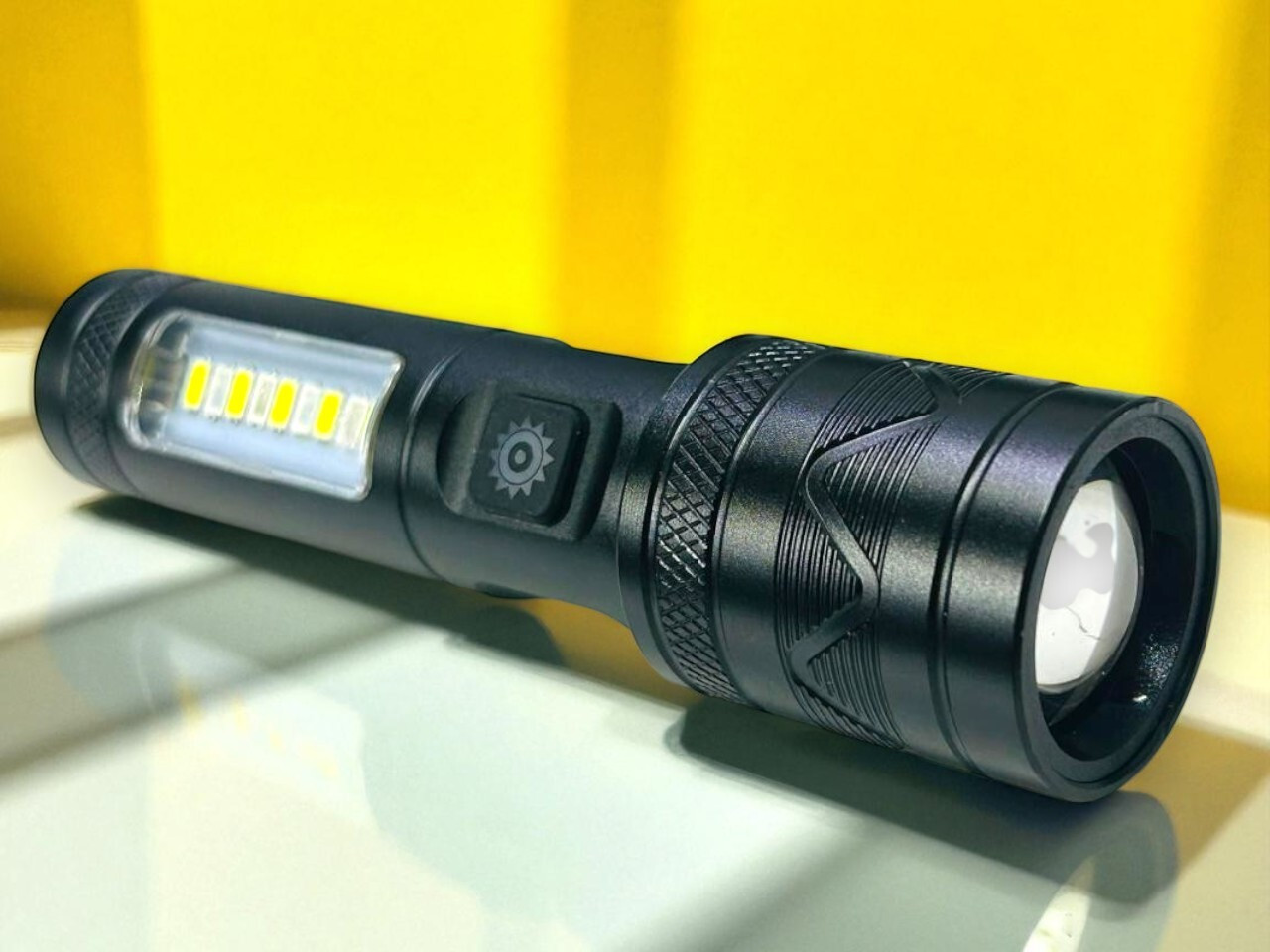 ziddjeet X391 (ZOOMABLE METAL LED TORCH) 3 Modes Flashlight, Super Bright Torch image 1