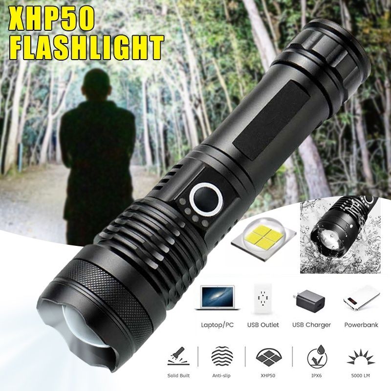 376 Long Range Flashlight High Power Led Torch Super Bright Light Xhp70 Torch-image-47
