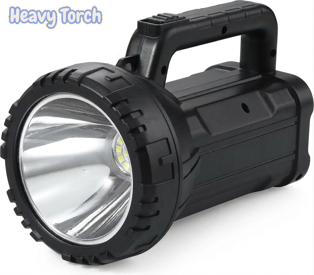 3baan X196 Long Range Kisan Torch Rechargeable LED Search Light with USB Charging Torch-picture-1