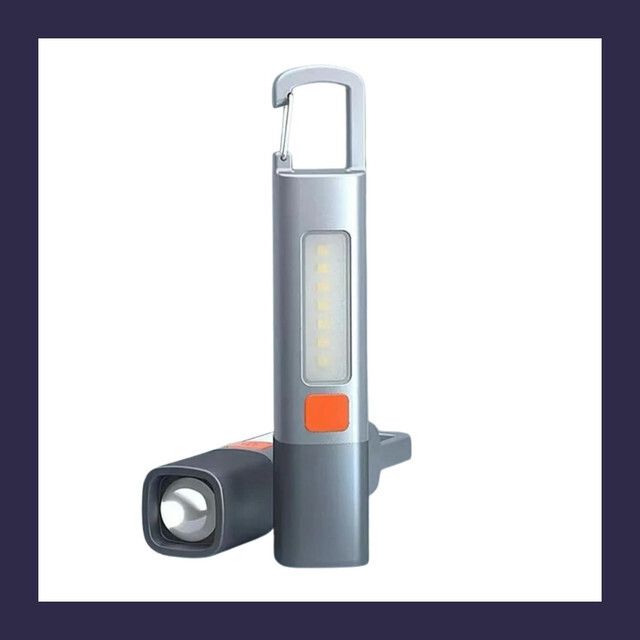 Rechargeable LED Torch Light | Zoomable, Hanging Hook, 3 Lighting Modes,Hiking18 Torch-image-35