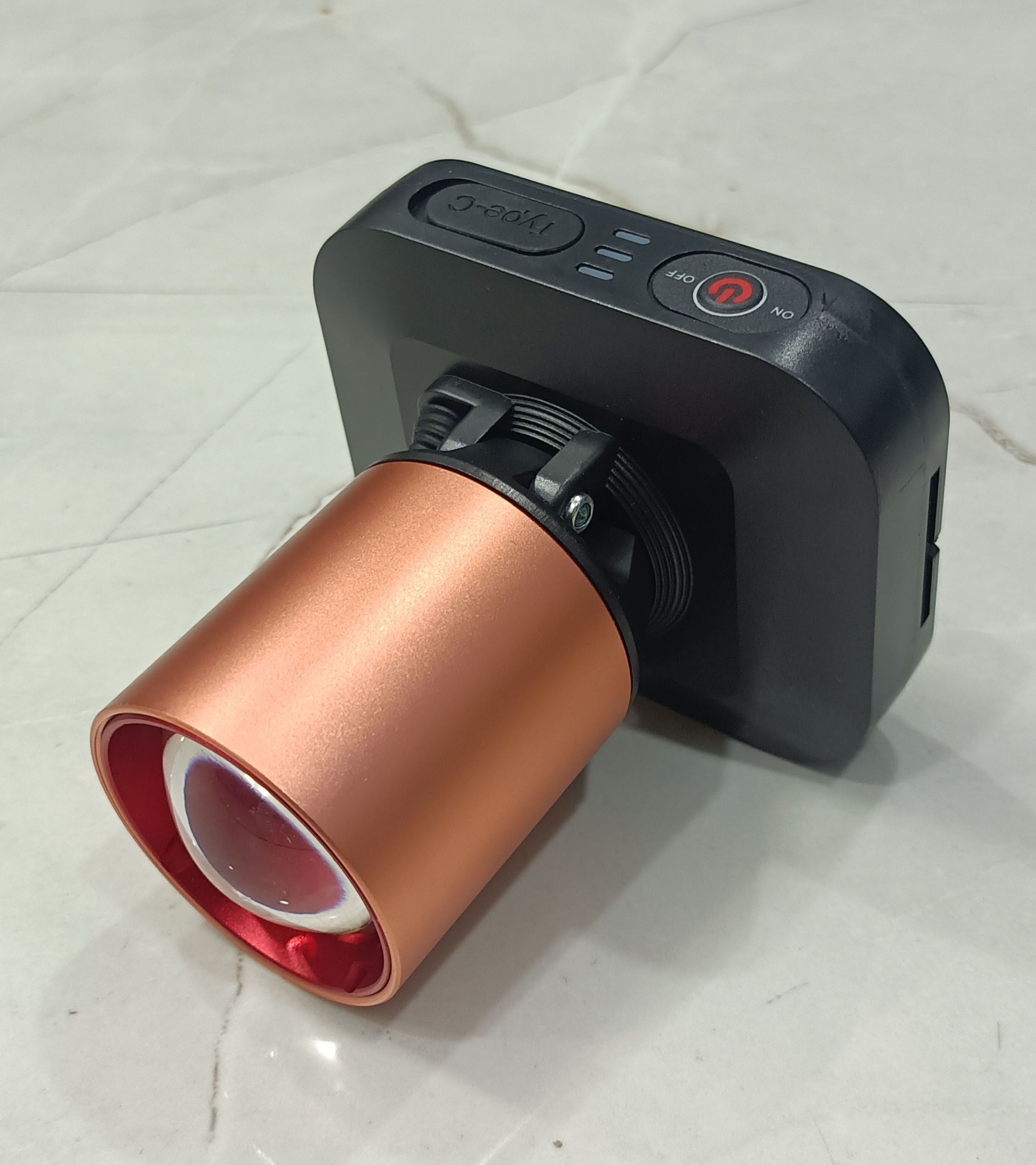 200 W Army Metal Body Head light With 3 Km Long Range,3 modes, Zooming function Torch-image-11