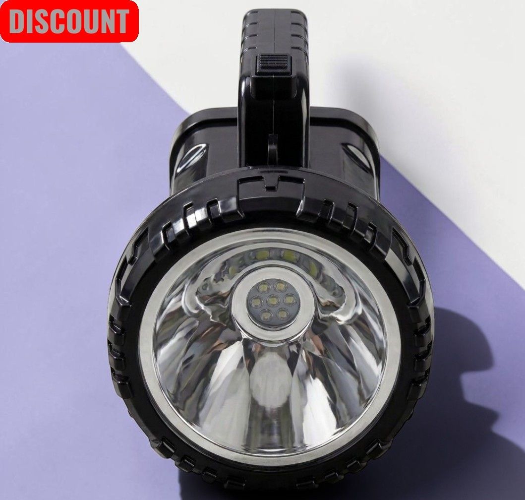 X220 Long Range Rechargeable LED Flashlight Torch Camping Home Emergency Use Torch-image-5