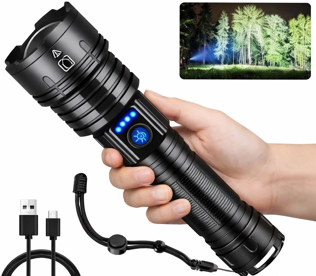 dazzel flex Flash Light Led Torch, 20000 Lumens Flashlight Bright Light Torch-picture-16