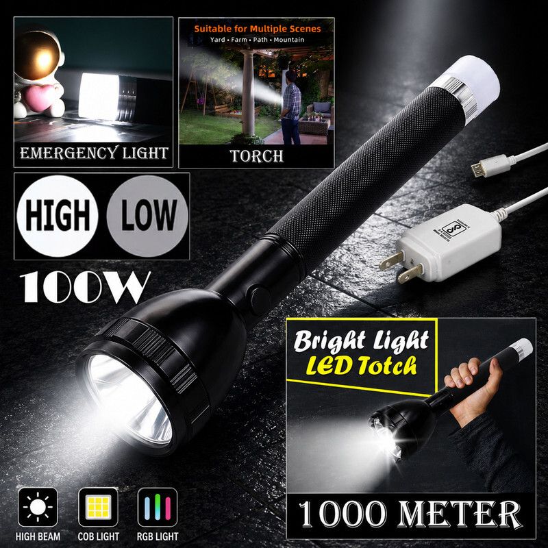 Long Range LED Torch Light Designed For Powerful Outdoor Lighting Tasks 8 hrs Torch Emergency Light-image-27