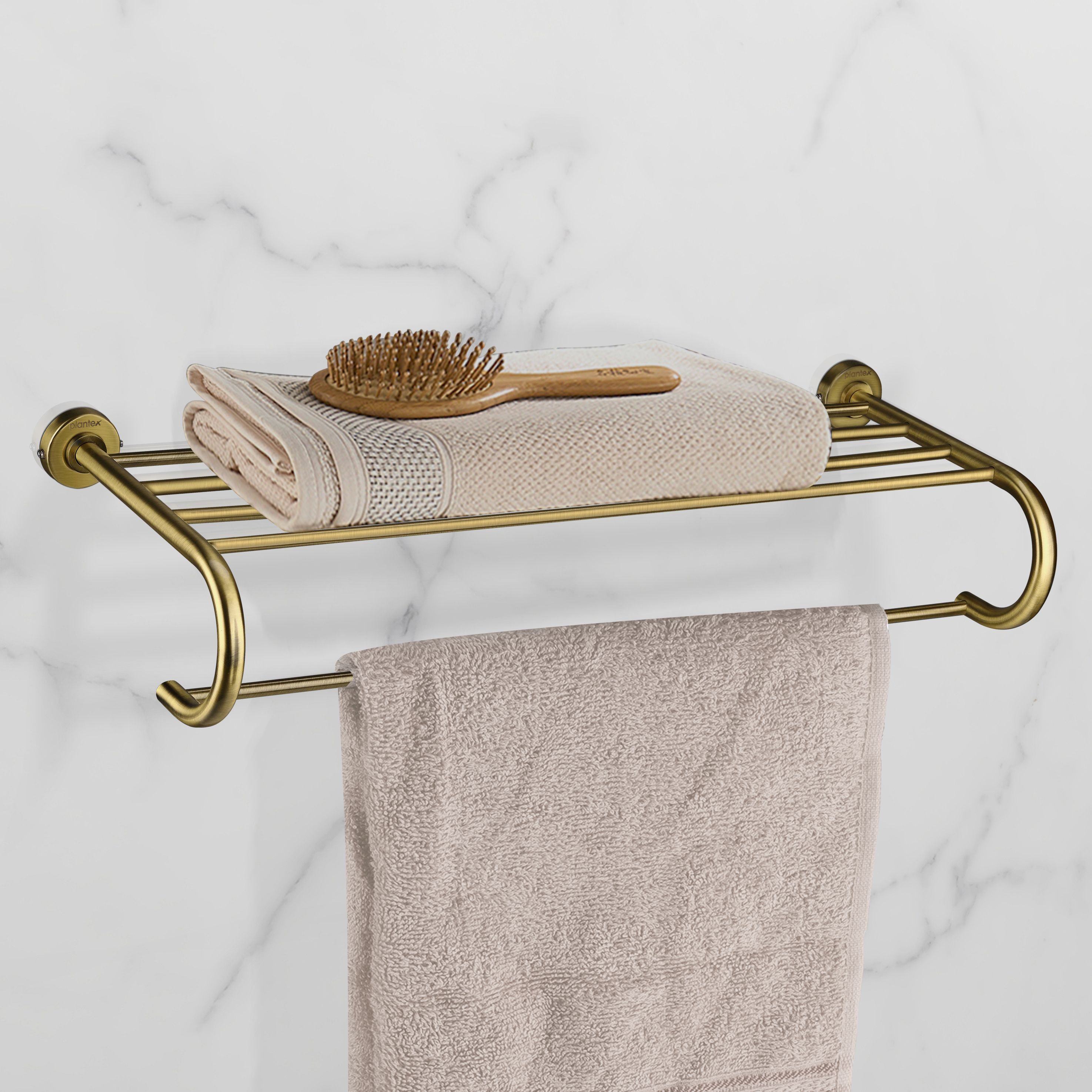 Stainless Steel 304 Grade Towel Rack/Stand/Hanger/Bathroom Accessories (Daizy) Brass Antique Towel Holder-image-15