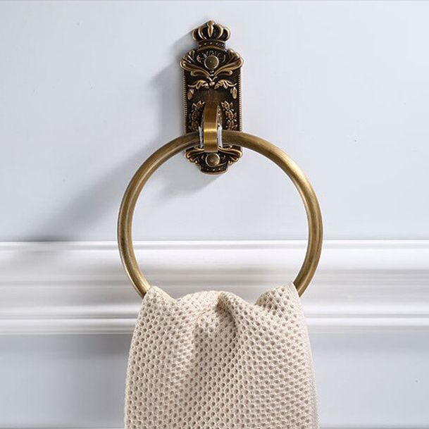 Aluminium Antique Towel Ring/Napkin Hanger Holder for Bathroom Accessories Brass Towel Holder