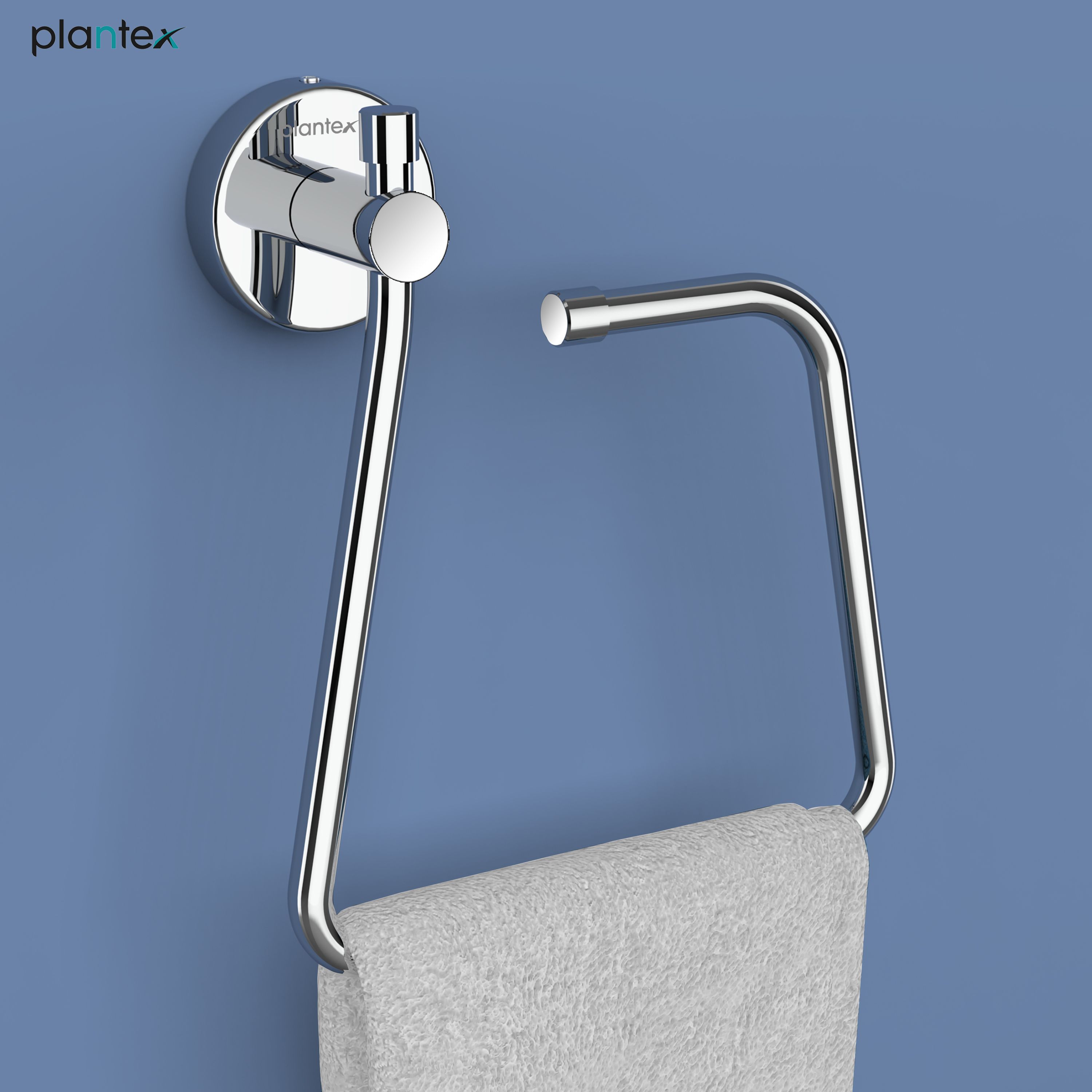 Stainless Steel Towel Ring for Bathroom/ Napkin-Towel Hanger/Wash Basin/Bathroom Accessories (Rectangle - Pack of 1) Chrome Finish Towel Holder-image-44