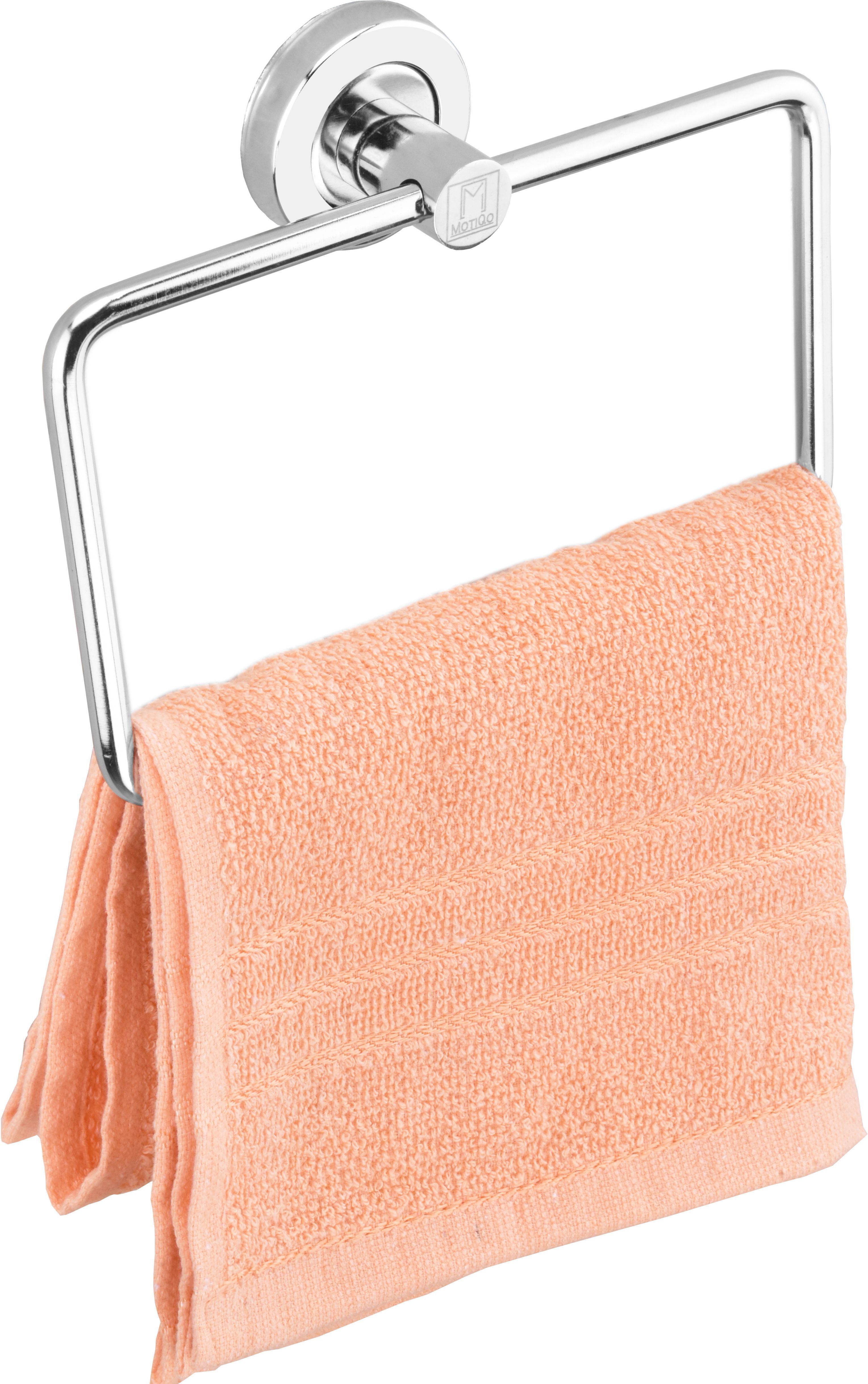 Stainless Steel Towel Ring for Bathroom/Wash Basin/NapkinHanger(Rectangle,Set-1) Chrome Finish, Silver Towel Holder-image-25
