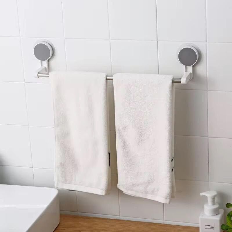Wall Mounted Self Adhesive Magic Sticker Towel Holder Bar for Bathroom & Kitchen 12 inch 1 Bar Towel Rod-image-17