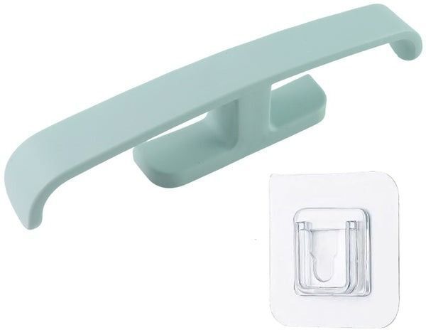 Bathroom Towel Slipper Hanging Rack Self Adhesive Wall Mounted (1 Pc) GREEN Towel Holder