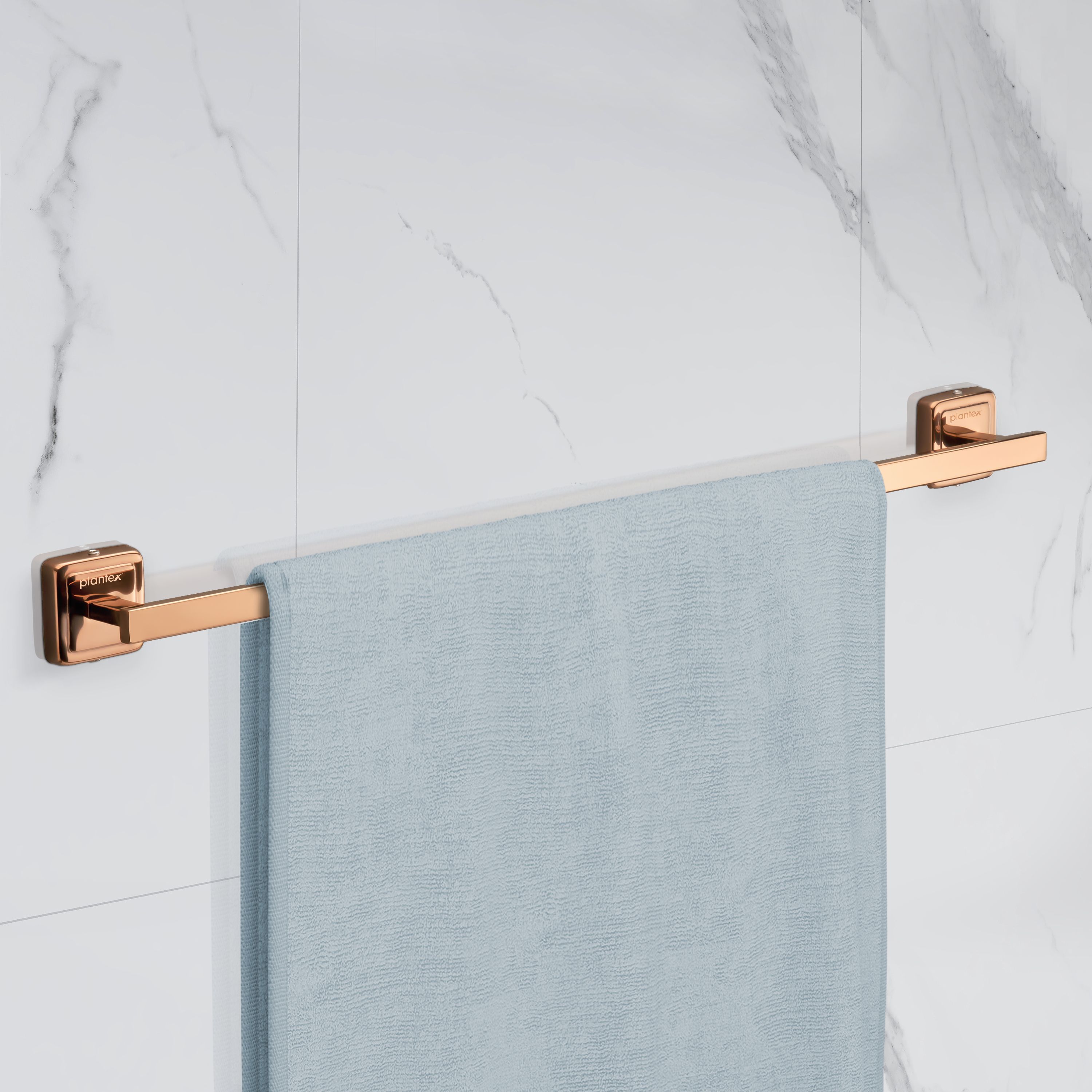 plantex Stainless Steel 304 Grade Decan Towel Hanger for Bathroom/Towel Rod (652) PVD Rose Gold Towel Holder-picture-10